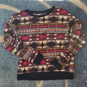Divided by H&M Colorful Aztec Sweatshirt, Women's Medium